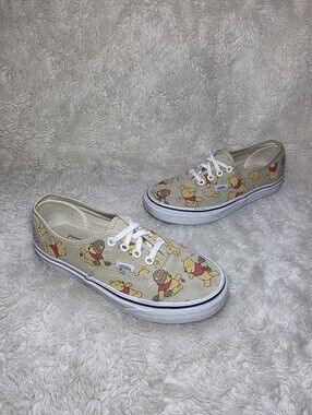 Vans x Disney Authentic Winnie The Pooh Sneakers Shoes Women's 7 Men's 5.5